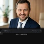 Профессиональный портрет уверенного российского бизнесмена на нейтральном фоне для сайта компании ВинСофт Оптима